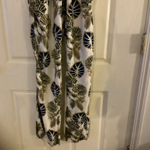 REWASH brand tropical pants, large, long length, 100% Rayon - Picture 3 of 6